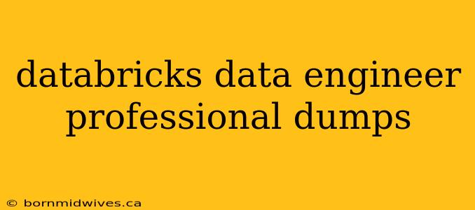 databricks data engineer professional dumps