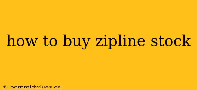 how to buy zipline stock